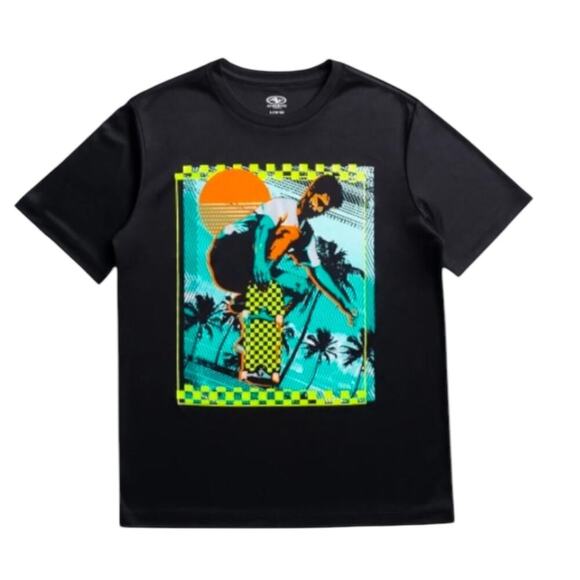 Athletic Works Boy Size S 6 - 7 T Shirt Kids Skateboarding Graphic Skateboard - Picture 8 of 9